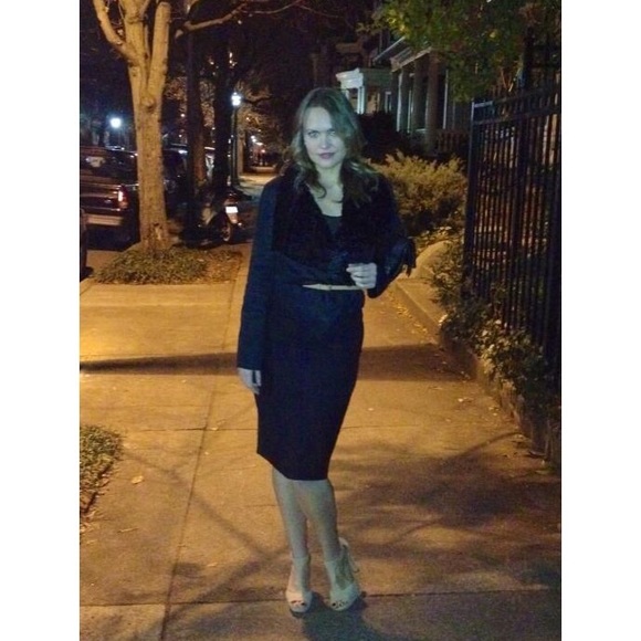 Circa early 2010s, Black Faux Fur Jacket By Piko 1988 from Need Supply Co, Sz L - Picture 8 of 8